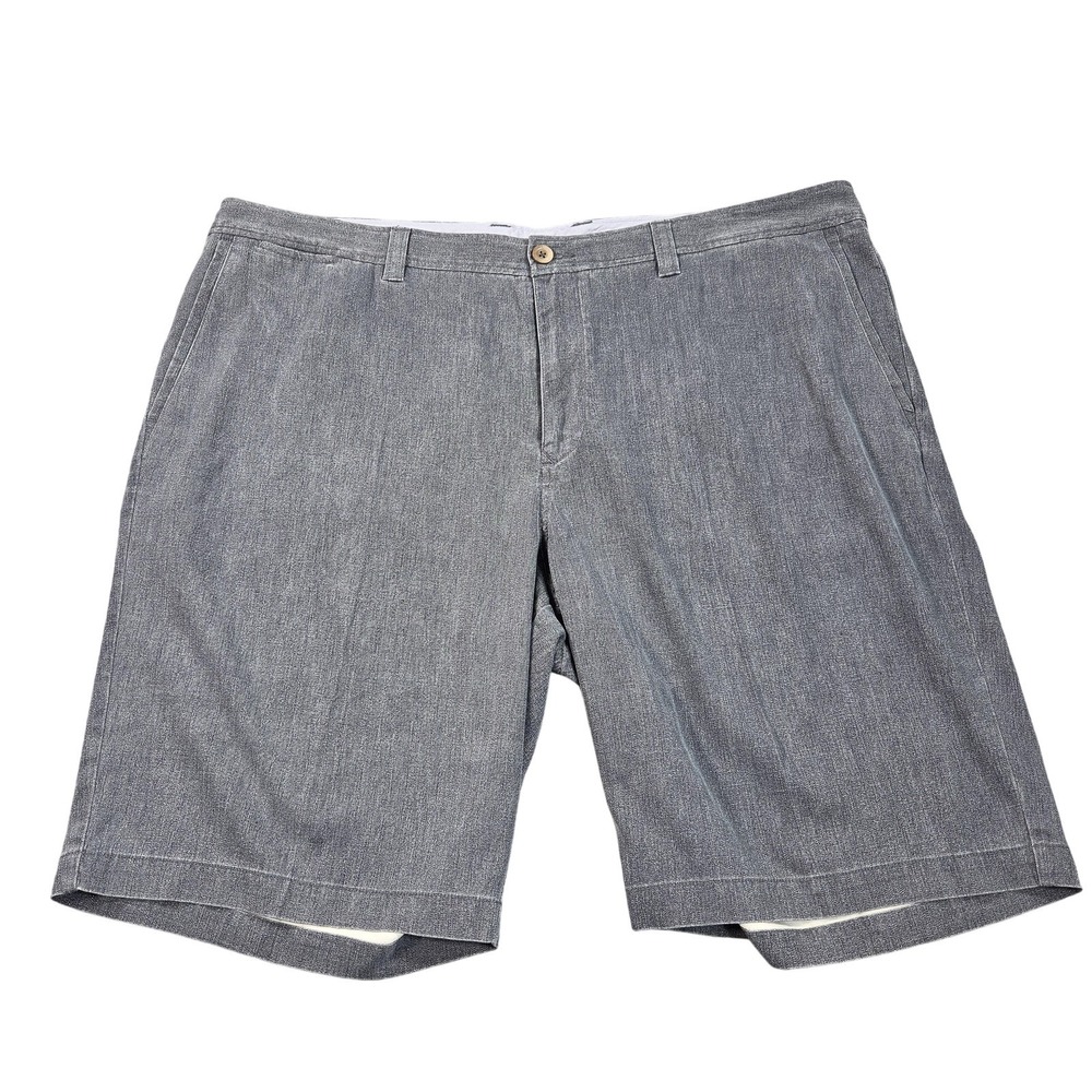 Tommy‎ Bahama Shorts Mens 42 Gray Silk Cotton Chino 10 Inseam Casual Summer